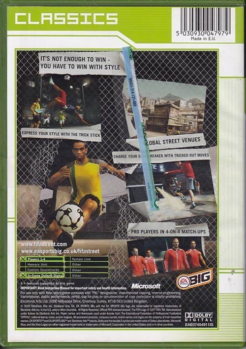 Fifa Street - Classics - XBOX (B Grade) (Genbrug)